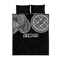 Samoa Traditional Tattoo Quilt Bed Set Tribal Tatau Pattern