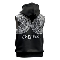 Samoa Traditional Tattoo Sleeveless Hoodie Tribal Tatau Pattern