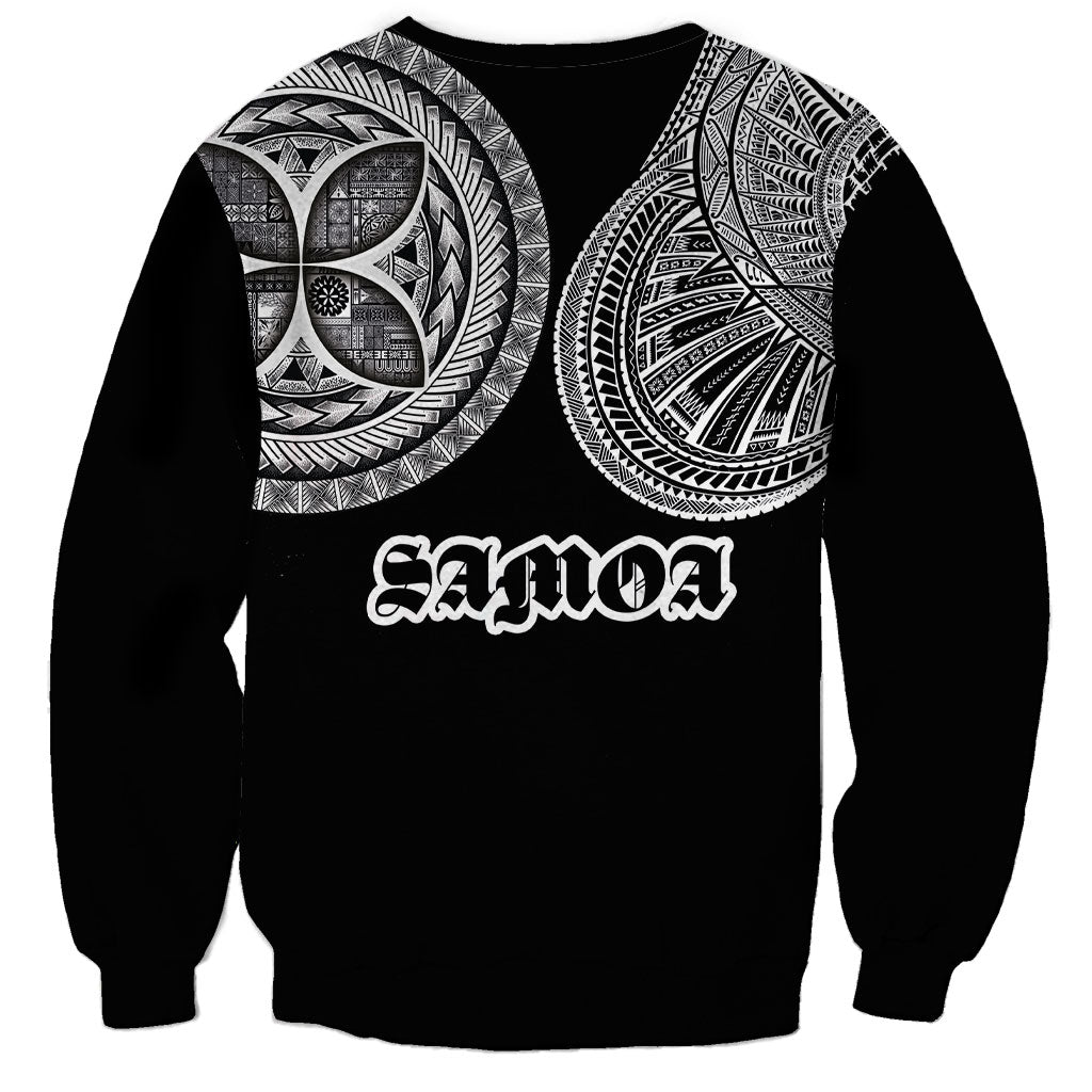Samoa Traditional Tattoo Sweatshirt Tribal Tatau Pattern