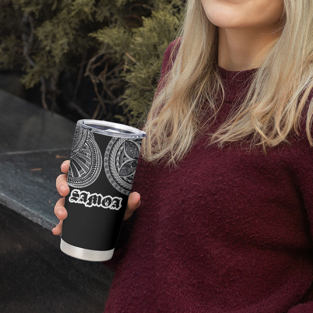Samoa Traditional Tattoo Tumbler Cup Tribal Tatau Pattern