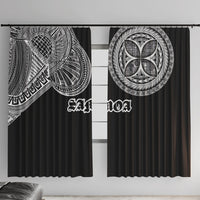 Samoa Traditional Tattoo Window Curtain Tribal Tatau Pattern