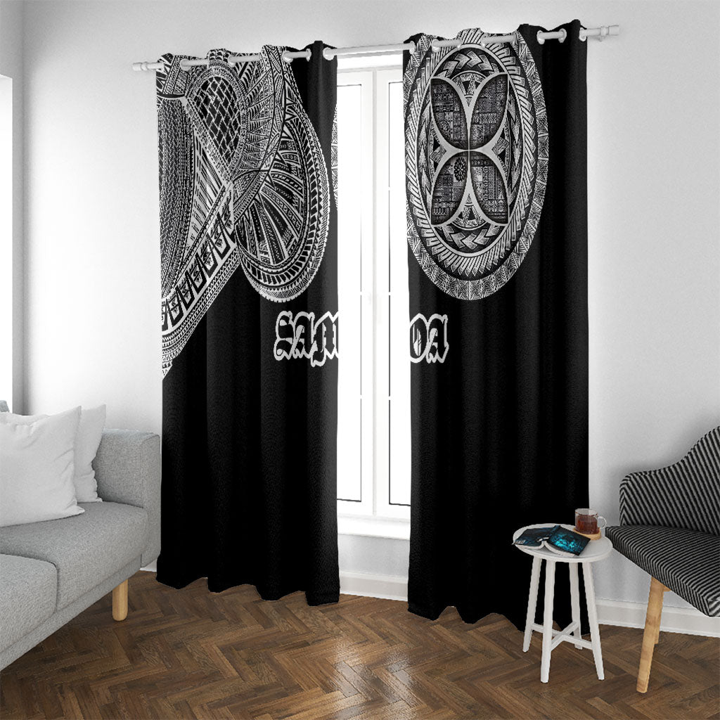 Samoa Traditional Tattoo Window Curtain Tribal Tatau Pattern