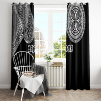 Samoa Traditional Tattoo Window Curtain Tribal Tatau Pattern