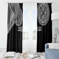 Samoa Traditional Tattoo Window Curtain Tribal Tatau Pattern