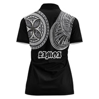 Samoa Traditional Tattoo Women Polo Shirt Tribal Tatau Pattern