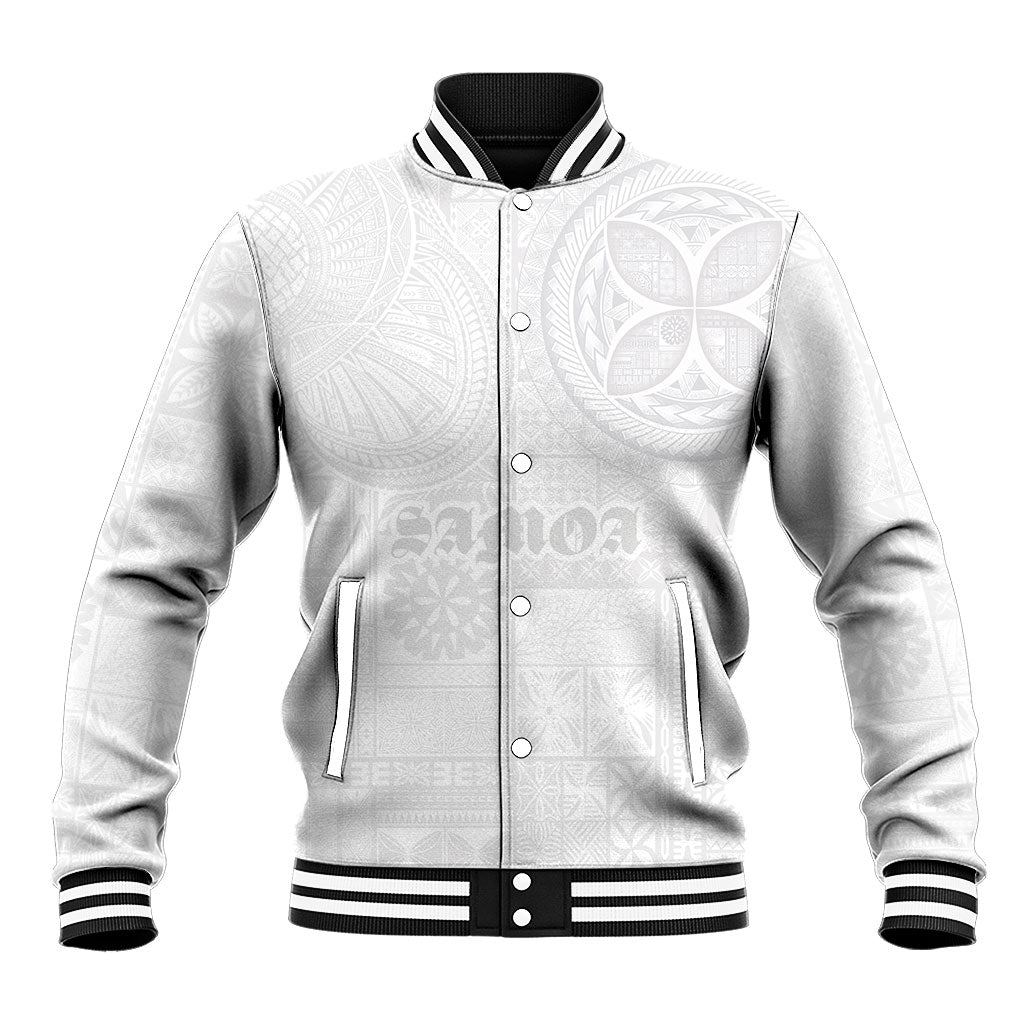 Samoa Lotu Tamaiti Baseball Jacket Tribal Tatau with Siapo Pattern
