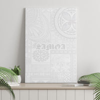 Samoa Lotu Tamaiti Canvas Wall Art Tribal Tatau with Siapo Pattern