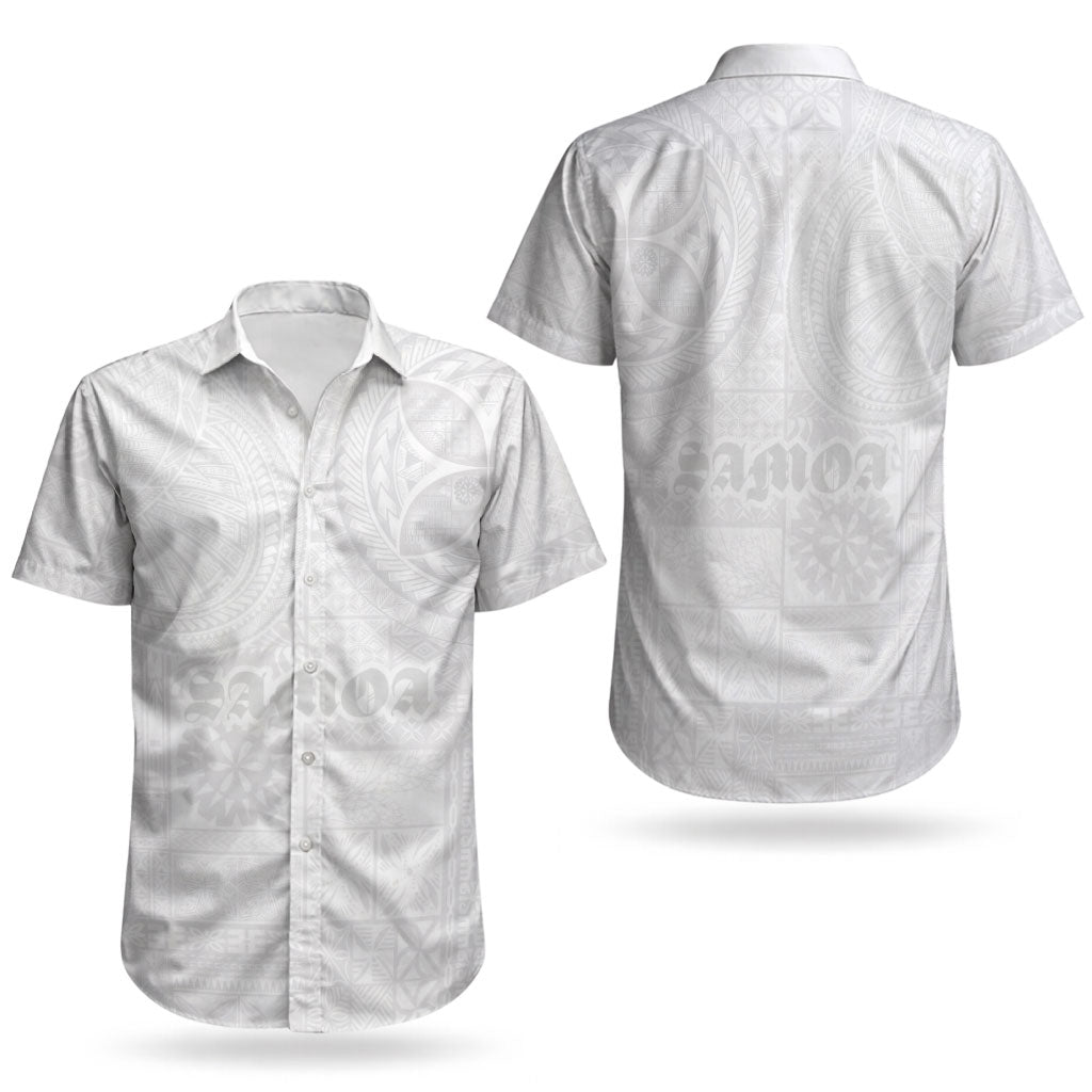 Samoa Lotu Tamaiti Couples Matching Puletasi and Hawaiian Shirt Tribal Tatau with Siapo Pattern