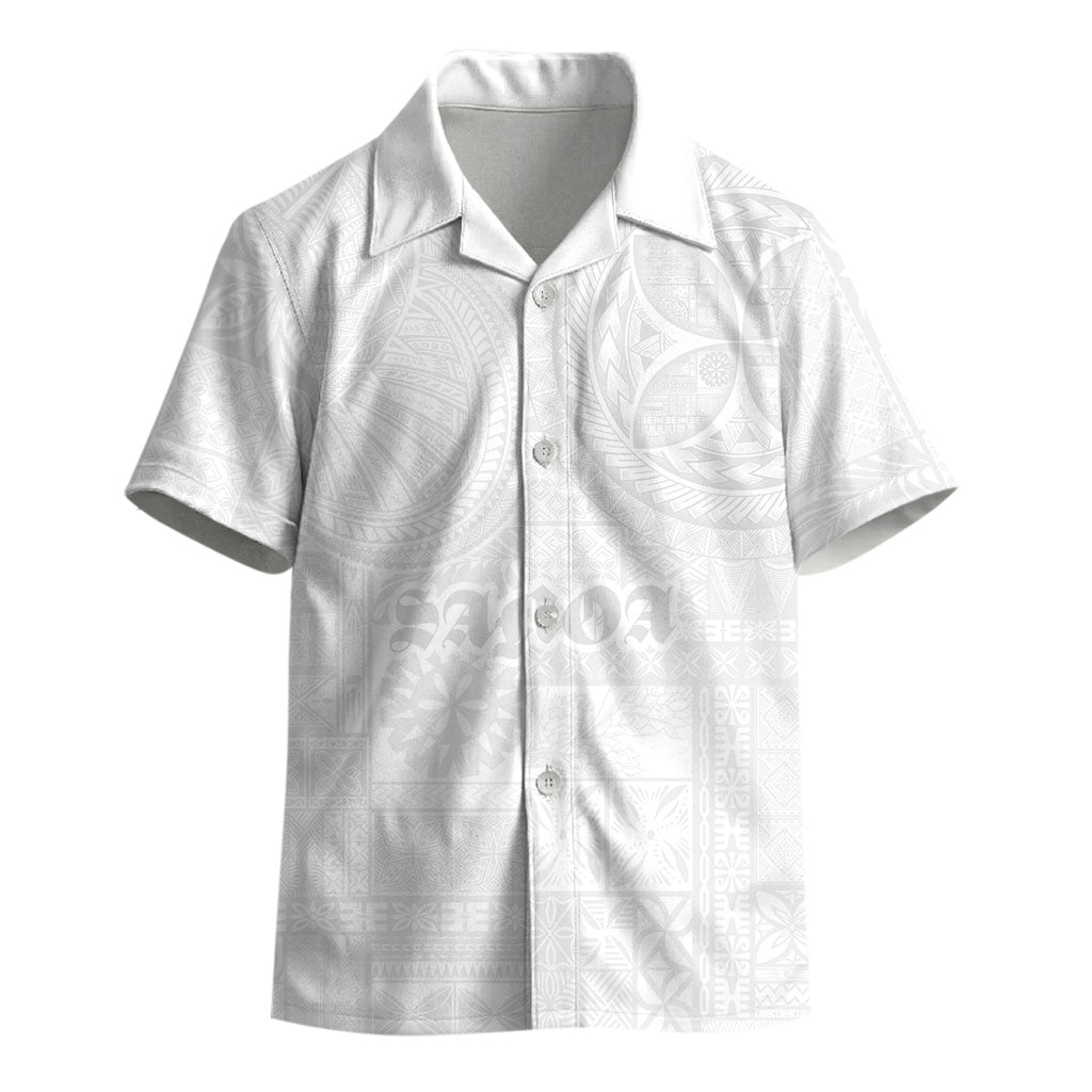 Samoa Lotu Tamaiti Kid Hawaiian Shirt Tribal Tatau with Siapo Pattern
