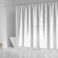 Samoa Lotu Tamaiti Shower Curtain Tribal Tatau with Siapo Pattern