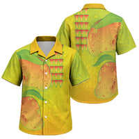 Hawaiian Mango Family Matching Off The Shoulder Long Sleeve Dress and Hawaiian Shirt Polynesian Art Pattern and Kakau Tattoo