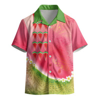 Hawaiian Watermelon Kid Hawaiian Shirt with Kakau Art Tattoo