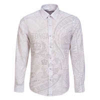 Tonga Faka Sepitema Family Matching Off Shoulder Maxi Dress and Hawaiian Shirt Ngatu Pattern with Plumeria and Hibiscus