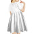 Tonga Faka Sepitema Kid Short Sleeve Dress Ngatu Pattern with Plumeria and Hibiscus
