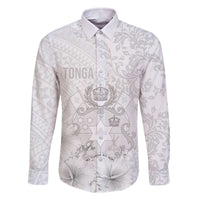 Tonga Faka Sepitema Family Matching Off Shoulder Short Dress and Hawaiian Shirt Ngatu and Floral Pattern with Blooming Hibiscus