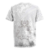 Tonga Faka Sepitema Rugby Jersey Ngatu and Floral Pattern with Blooming Hibiscus