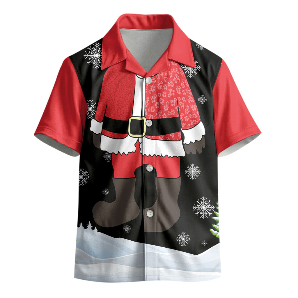 Polynesian Santa Claus Costume Funny Kid Hawaiian Shirt
