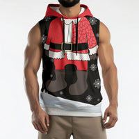 Polynesian Santa Claus Costume Funny Sleeveless Hoodie