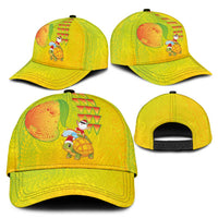 Hawaiian Mango Mele Kalikimaka Classic Cap Santa Claus Surfing with Mango Christmas Turtle