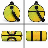 Hawaiian Mango Mele Kalikimaka Duffle Bag Santa Claus Surfing with Turtle Mango Christmas