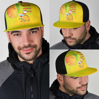 Hawaiian Mango Mele Kalikimaka Mesh Trucker Cap Santa Claus Surfing with Mango Christmas Turtle