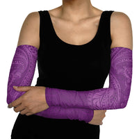 Hawaiian Turtle and Shark Arm Sleeves Kakau Tribal with Polynesian Pattern Pink Color