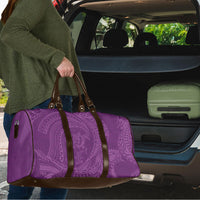 Hawaiian Turtle and Shark Travel Bag Kakau Tribal with Polynesian Pattern Pink Color