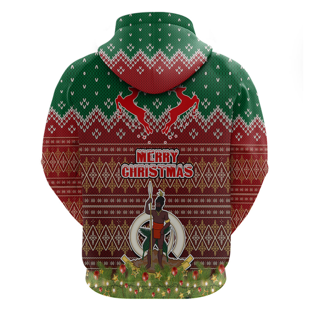 Vanuatu Christmas Hoodie Pig Tusk Beautiful Merry Xmas Snowflake LT03 - Polynesian Pride