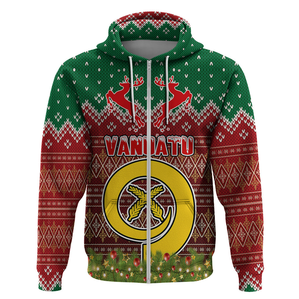 Vanuatu Christmas Hoodie Pig Tusk Beautiful Merry Xmas Snowflake LT03 - Polynesian Pride