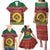 Personalised Vanuatu Christmas Family Matching Puletasi Dress and Hawaiian Shirt Pig Tusk Beautiful Merry Xmas Snowflake LT03 - Polynesian Pride