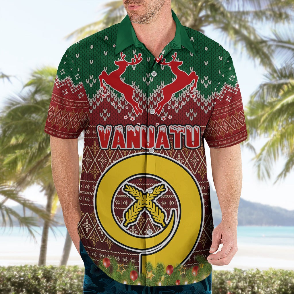Personalised Vanuatu Christmas Hawaiian Shirt Pig Tusk Beautiful Merry Xmas Snowflake LT03 - Polynesian Pride