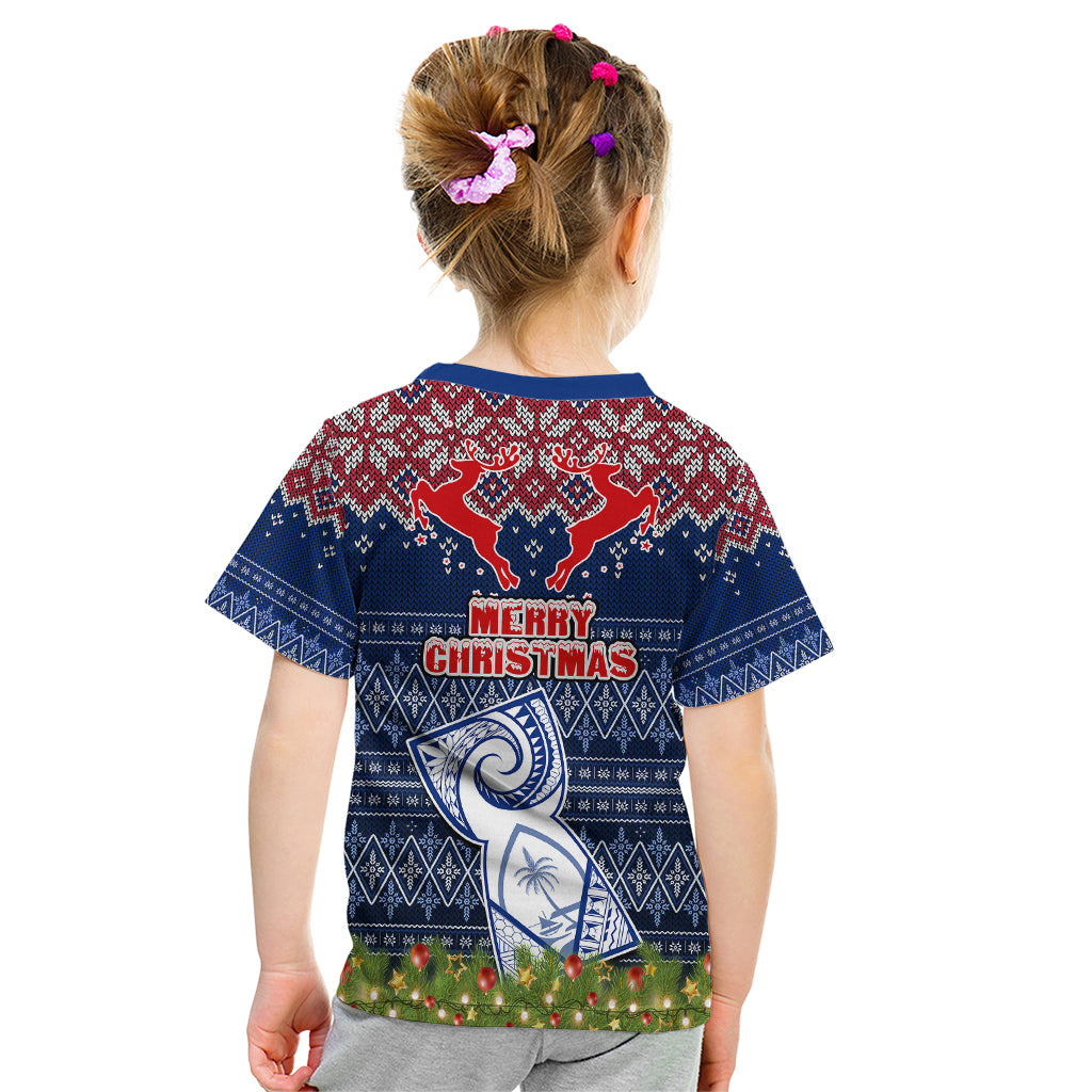 Guam Christmas Kid T Shirt Chamorro Guam Tattoos Beautiful Merry Xmas Snowflake LT03 - Polynesian Pride