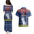 Personalised Guam Christmas Couples Matching Puletasi Dress and Hawaiian Shirt Chamorro Guam Tattoos Beautiful Merry Xmas Snowflake LT03 - Polynesian Pride