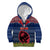Personalised Guam Christmas Kid Hoodie Chamorro Guam Tattoos Beautiful Merry Xmas Snowflake LT03 Zip Hoodie Blue - Polynesian Pride