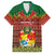 Tonga Christmas Family Matching Tank Maxi Dress and Hawaiian Shirt Coat of Arms and Map Beautiful Merry Xmas Snowflake LT03 Dad's Shirt - Short Sleeve Red - Polynesian Pride