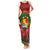 Tonga Christmas Family Matching Tank Maxi Dress and Hawaiian Shirt Coat of Arms and Map Beautiful Merry Xmas Snowflake LT03 Mom's Dress Red - Polynesian Pride