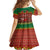 Personalised Tonga Christmas Kid Short Sleeve Dress Coat of Arms and Map Beautiful Merry Xmas Snowflake LT03 - Polynesian Pride