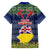 Niue Christmas Family Matching Summer Maxi Dress and Hawaiian Shirt Coat of Arms and Map Beautiful Merry Xmas Snowflake LT03 - Polynesian Pride