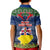 Niue Christmas Kid Polo Shirt Coat of Arms and Map Beautiful Merry Xmas Snowflake LT03 - Polynesian Pride