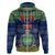 Personalised Niue Christmas Hoodie Coat of Arms and Map Beautiful Merry Xmas Snowflake LT03 - Polynesian Pride