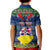 Personalised Niue Christmas Kid Polo Shirt Coat of Arms and Map Beautiful Merry Xmas Snowflake LT03 - Polynesian Pride