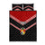 Tonga Quilt Bed Set Tonga Coat of Arms with Seamless Tapa Ngatu Pattern LT03 Black - Polynesian Pride