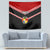 Tonga Tapestry Tonga Coat of Arms with Seamless Tapa Ngatu Pattern LT03 - Polynesian Pride