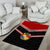 Personalised Tonga Area Rug Tonga Coat of Arms with Seamless Tapa Ngatu Pattern LT03 - Polynesian Pride