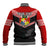 Personalised Tonga Baseball Jacket Tonga Coat of Arms with Seamless Tapa Ngatu Pattern LT03 - Polynesian Pride