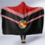 Personalised Tonga Hooded Blanket Tonga Coat of Arms with Seamless Tapa Ngatu Pattern LT03 - Polynesian Pride