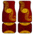 Tonga Ha'apai High School Car Mats Ngatu and Maori Ethnic Tribal Pattern LT03 Red - Polynesian Pride