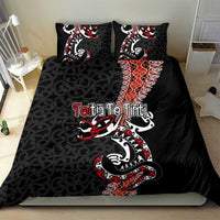 Aotearoa Toitu Te Tiriti Bedding Set Maori Taniwha Haka - Honour the Treaty LT03