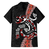 Aotearoa Toitu Te Tiriti Family Matching Tank Maxi Dress and Hawaiian Shirt Maori Taniwha Haka - Honour the Treaty LT03