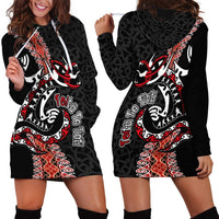 Aotearoa Toitu Te Tiriti Hoodie Dress Maori Taniwha Haka - Honour the Treaty LT03